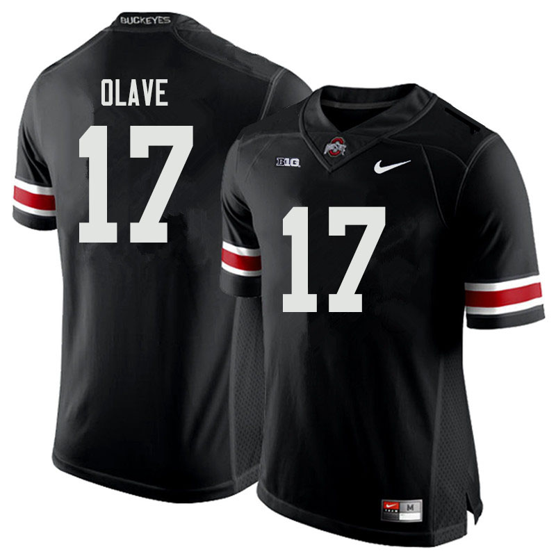 Men #17 Chris Olave Ohio State Buckeyes College Football Jerseys Sale-Black